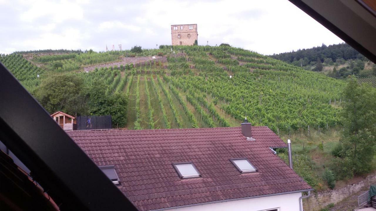 Giebelzimmer Mit Weinbergblick Stetten  Bagian luar foto